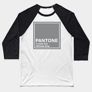 pantone 17-5104 TCX Ultimate Gray Baseball T-Shirt